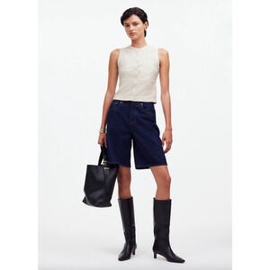 Madewell | Sweaters | Madewell Red Bull Ruched Polo Cardigan